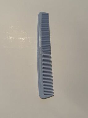 Vintage Retro Goody Comb 7” Light Blue Unbreakable Plastic 1980’s Travel Purse
